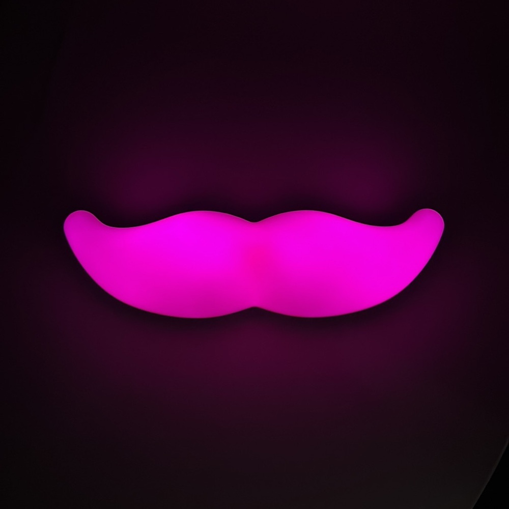 Rare Lyft Glowstache Original Lighted Mustache Dash Light NIB Never Used